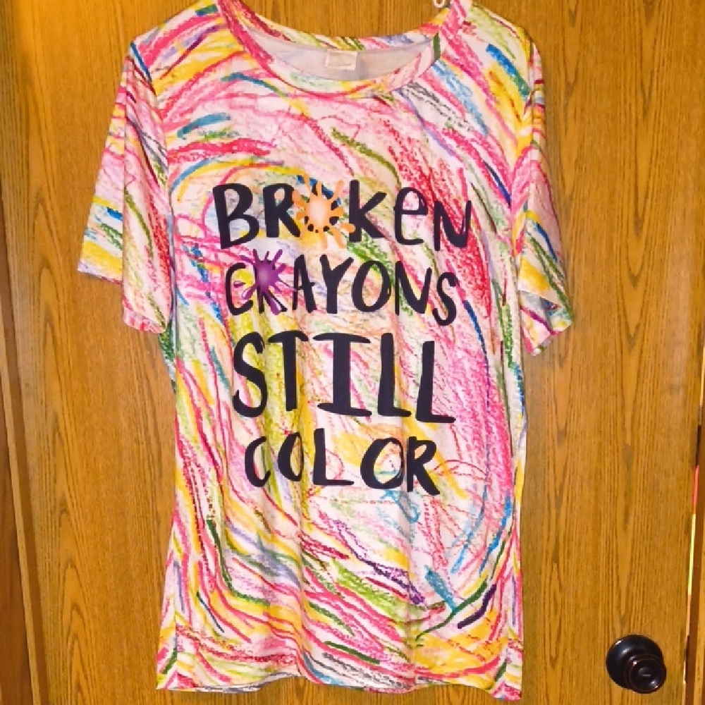 Multicolor Graphic Short Sleeve Tee